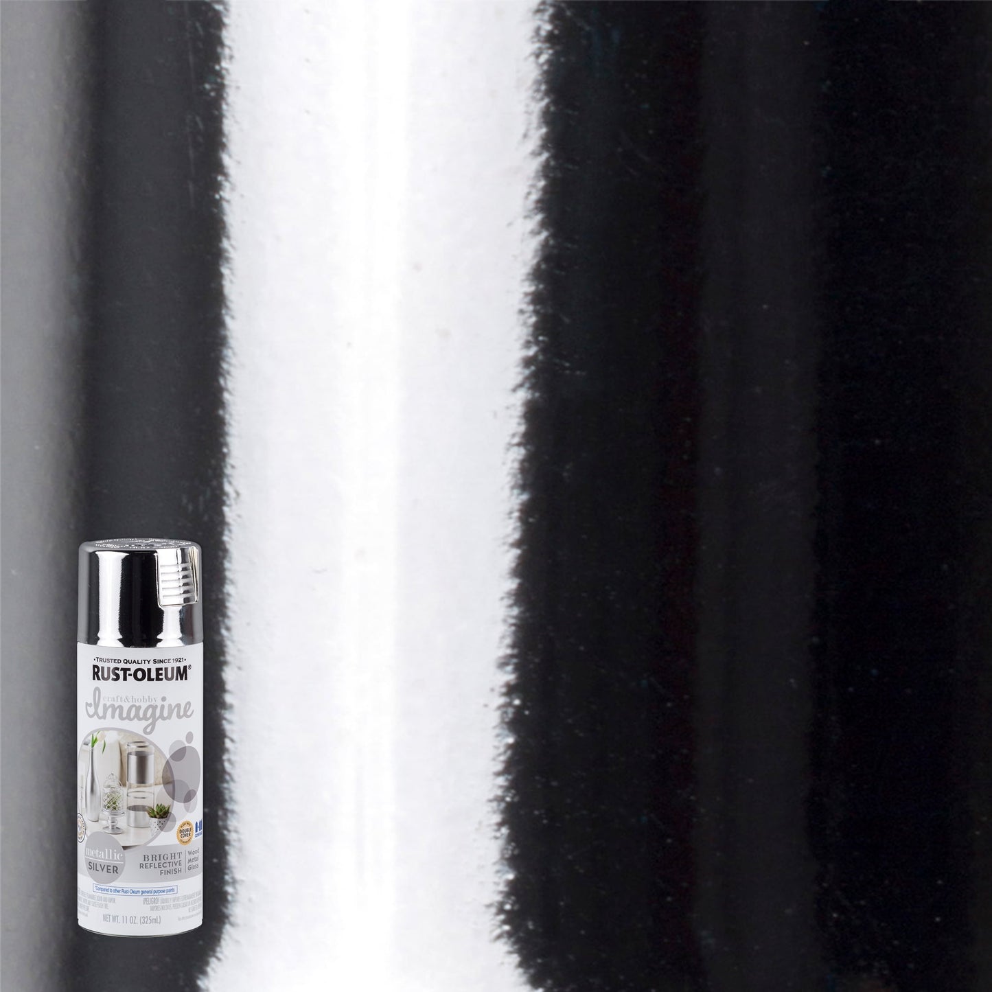 4 Pack, Silver, Rust-Oleum Craft & Hobby Metallic Imagine Metallic Spray Paint- 355101, 11 oz.