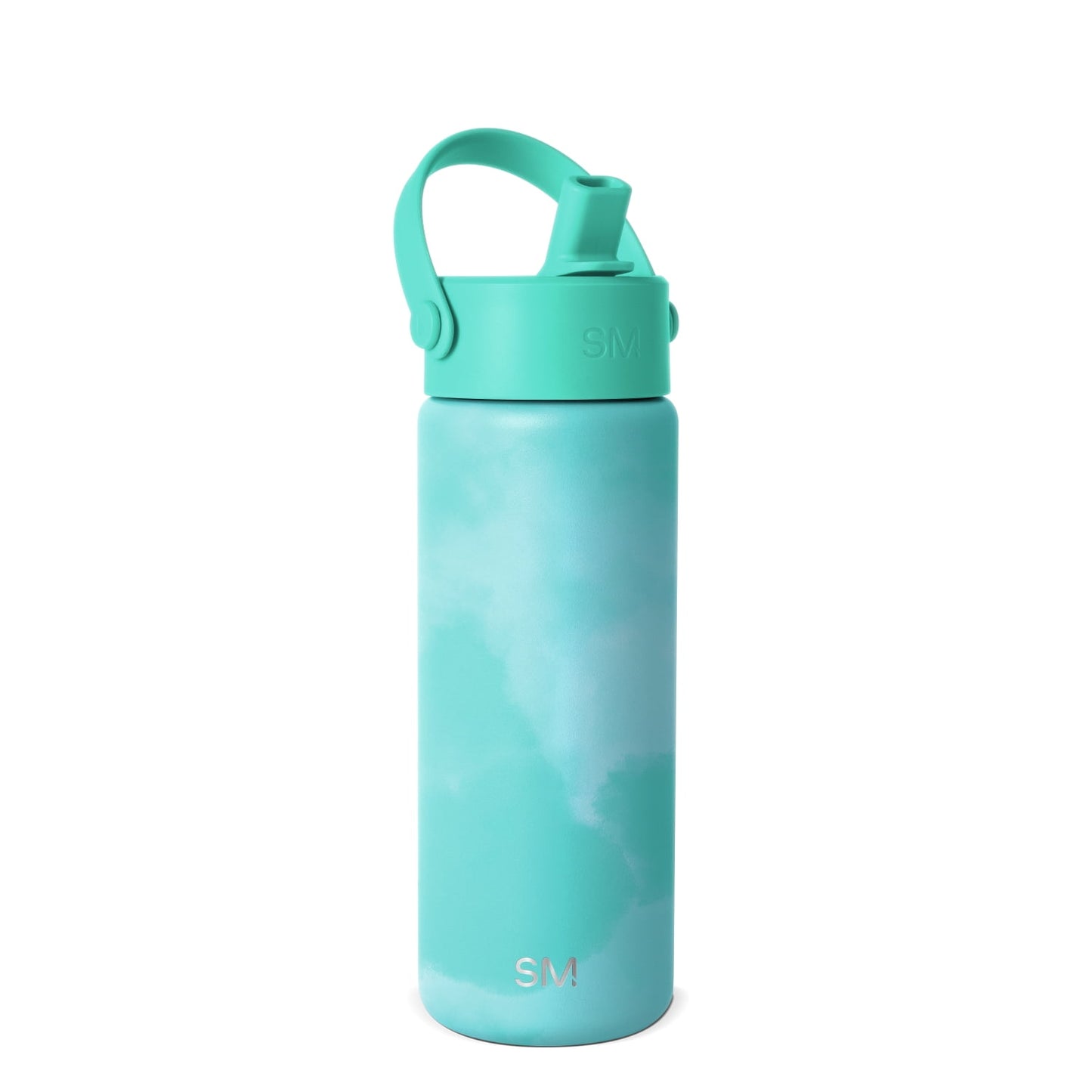 Simple Modern 18 fl oz Insulated Stainless Steel Summit Wide Mouth Water Bottle with Handle and Straw Lid | Ocean Tide