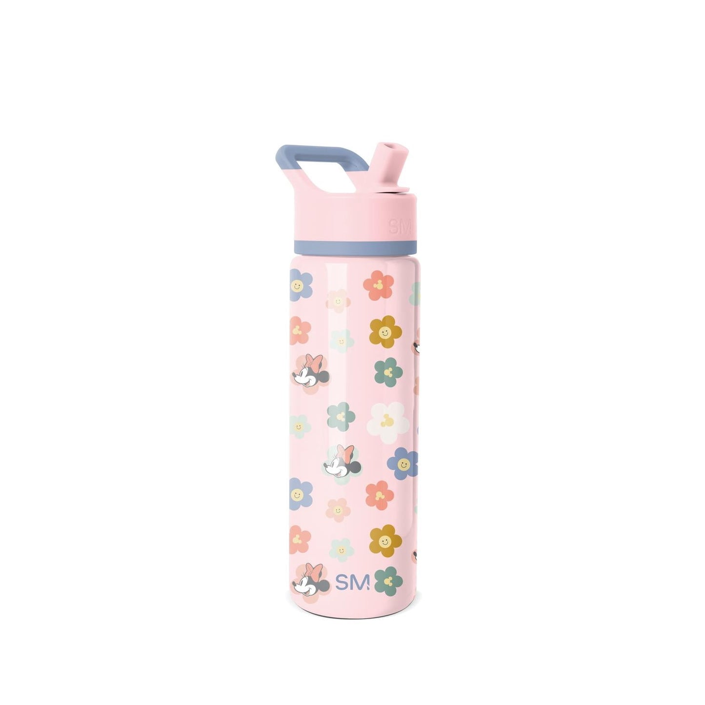 Simple Modern Disney Minnie Mouse 22 fl oz Insulated Stainless Steel Summit Wide Mouth Water Bottle with Straw Lid|Minnie Mouse Florals