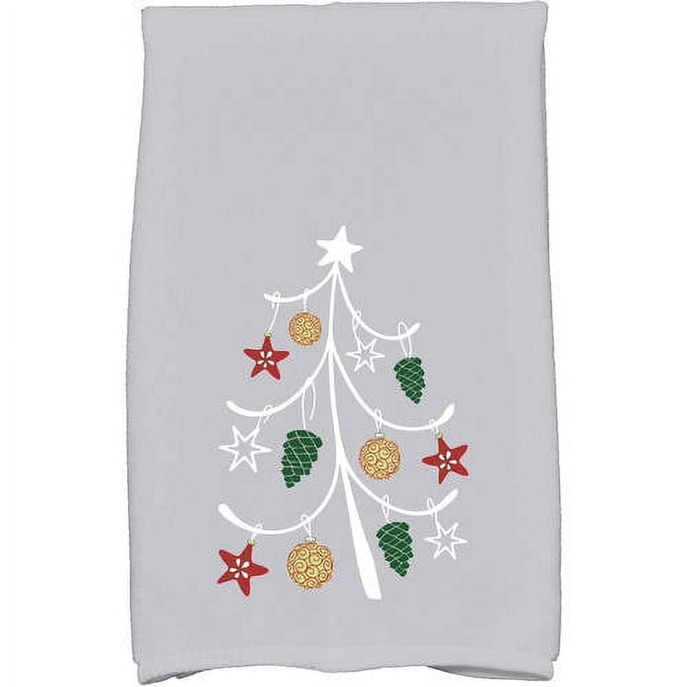 Simply Daisy 16" x 25" Pinecone Tree Geometric Print Hand Towel