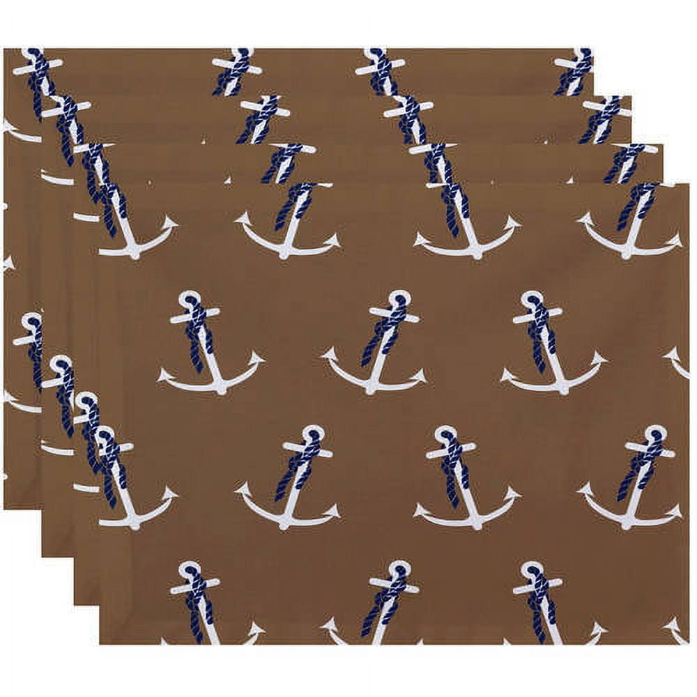 Simply Daisy 18" x 14" Anchor Whimsy Geometric Print Placemat
