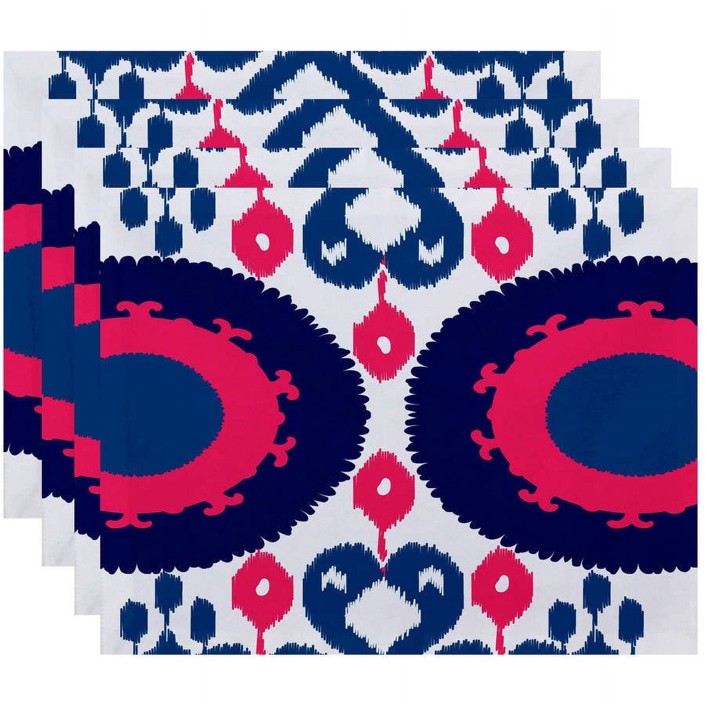 Simply Daisy 18" x 14" Boho Geometric Print Placemats, Set of 4