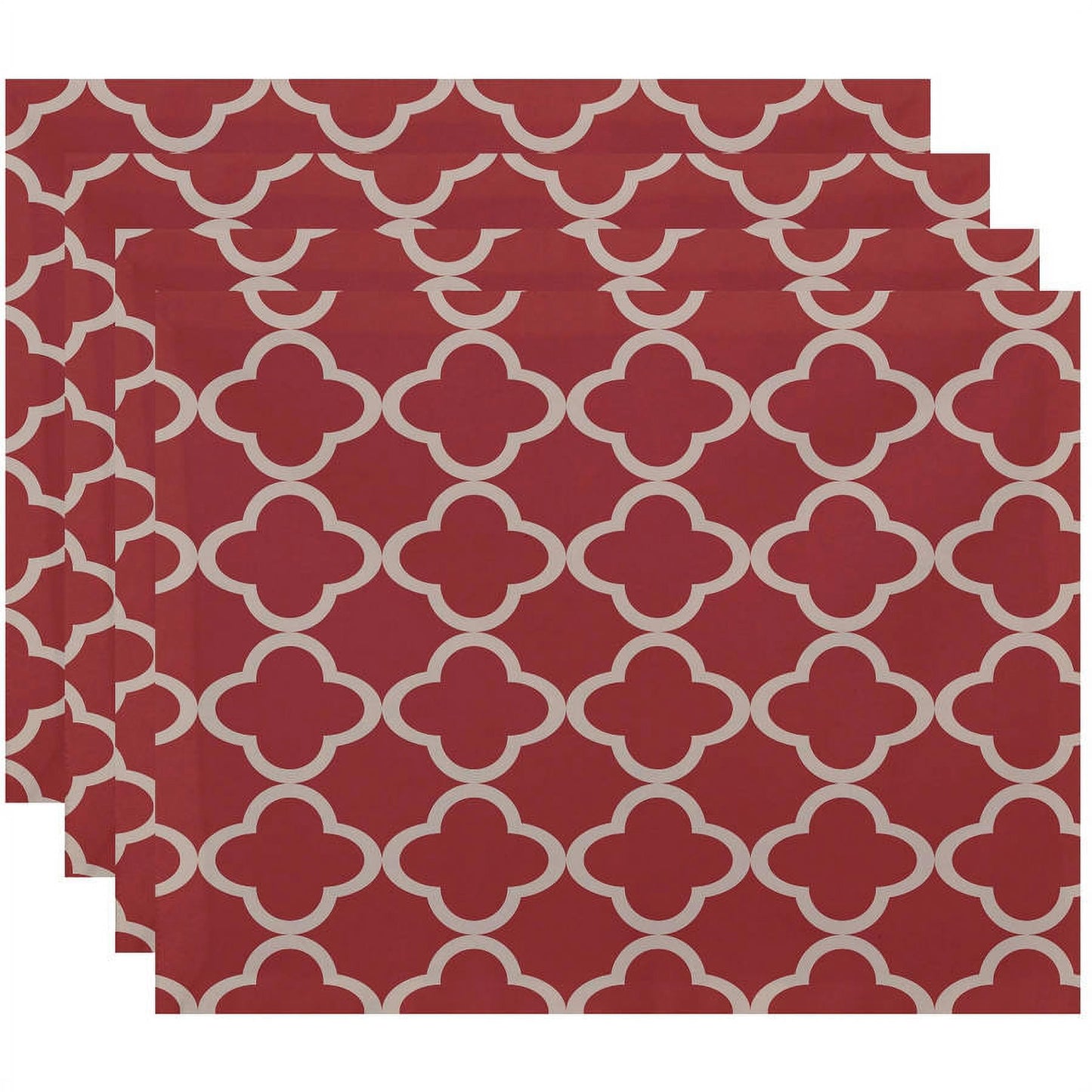 Simply Daisy 18" x 14" Marrakech Express Geometric Print Placemats, Set of 4