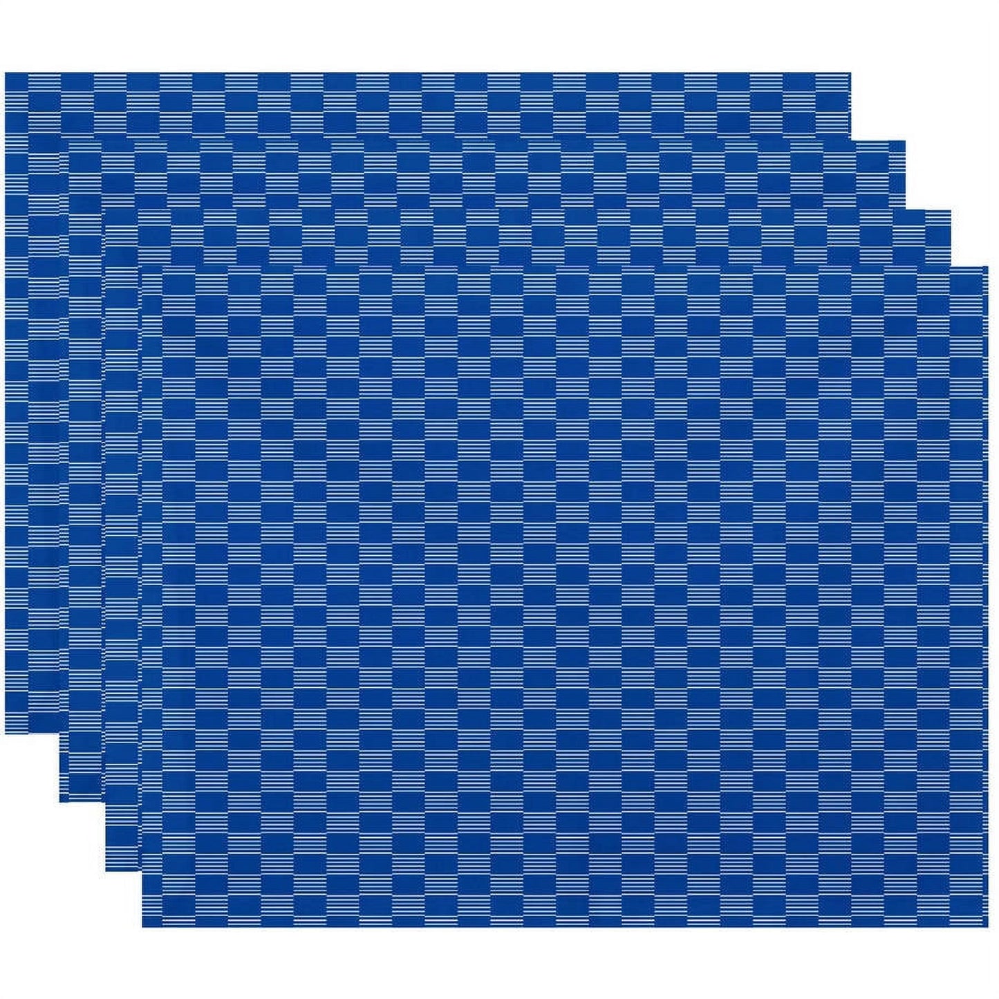 Simply Daisy 18" x 14" Read Between the Lines Geometric Print Placemats, Set of 4