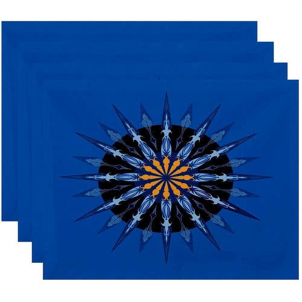 Simply Daisy 18" x 14" Sea Wheel Geometric Print Placemat