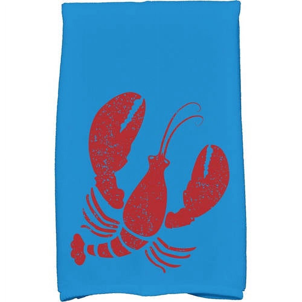Simply Daisy 18" x 30" Lobster Animal Print Kitchen Towel