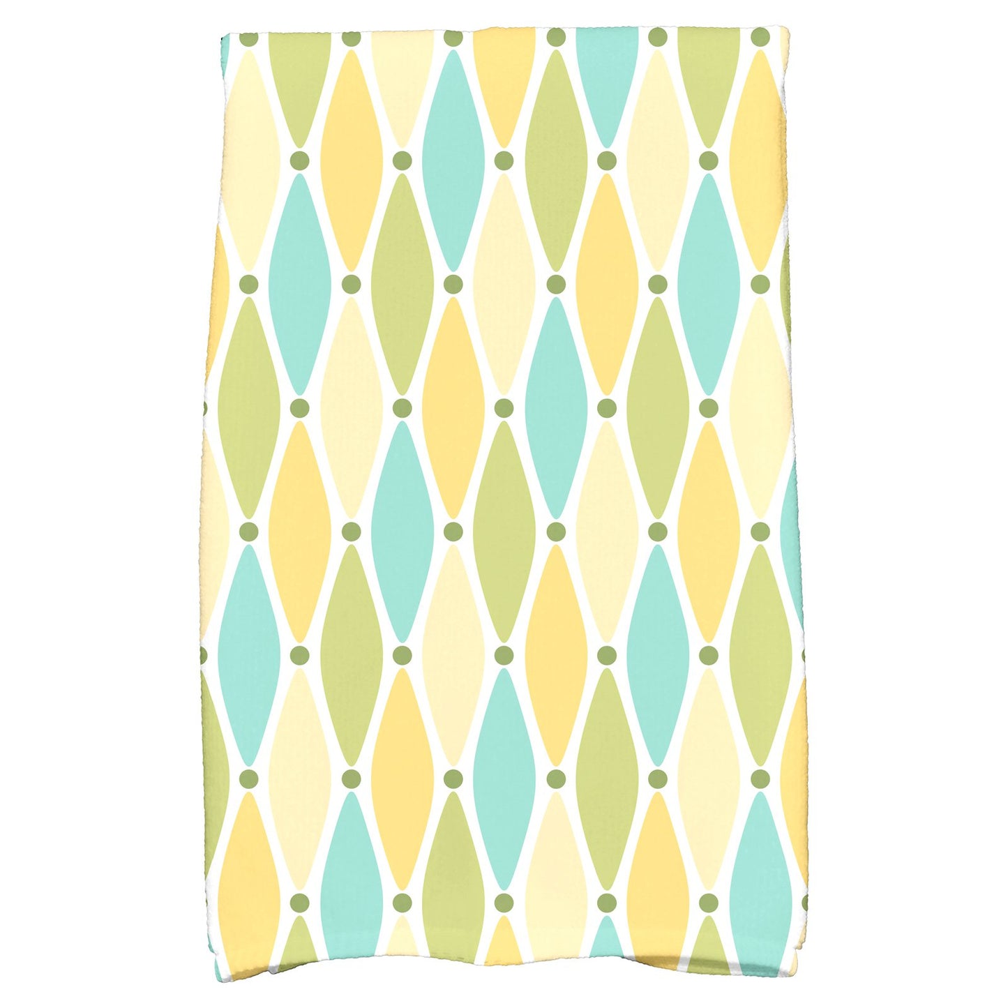 Simply Daisy 18" x 30" Wavy Splash Geometric Print Hand Towel