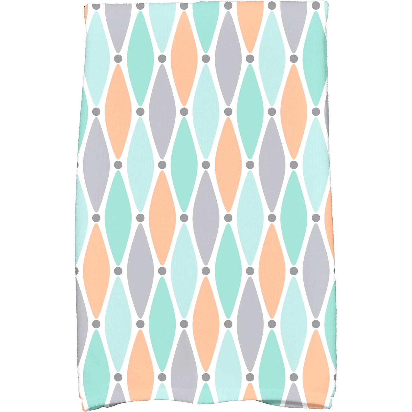 Simply Daisy 18" x 30" Wavy Splash Geometric Print Kitchen Towel