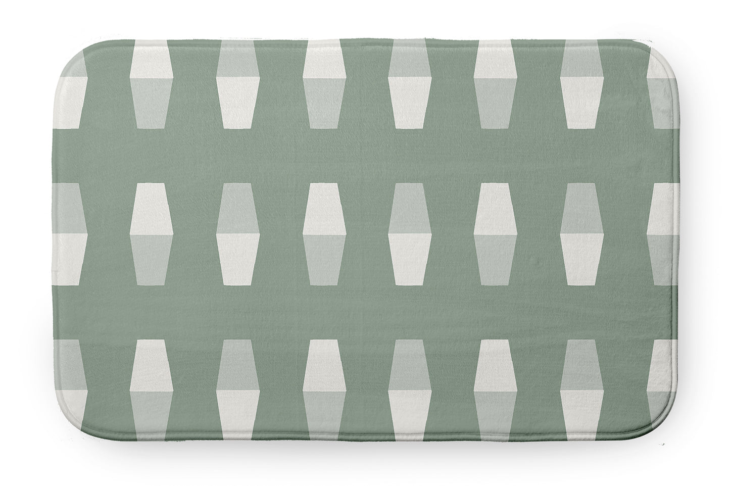 Simply Daisy 24" x 17" Bowling Pins Bathmat, Sage