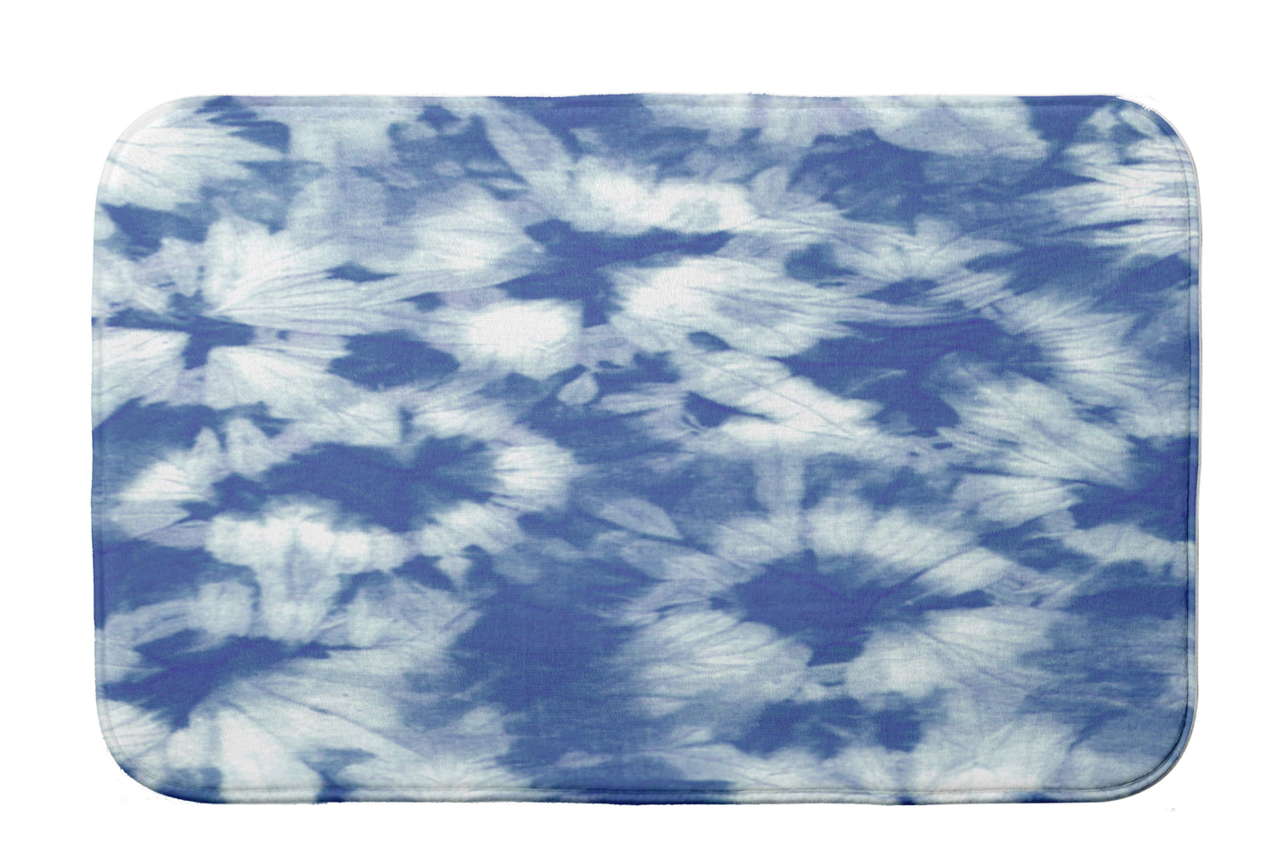 Simply Daisy 24" x 17" Plush Microfiber Blue Chillax Bath Mat