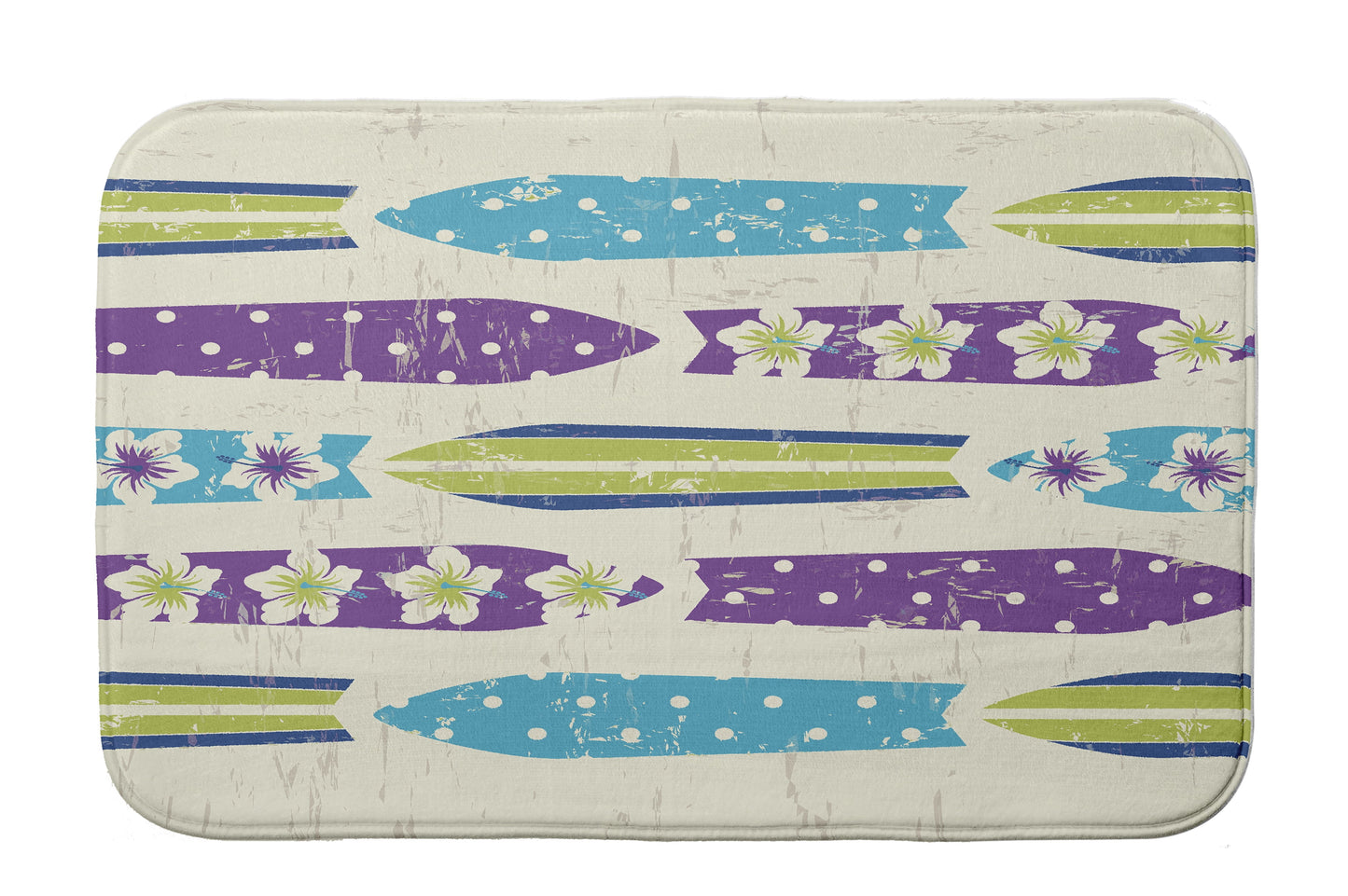 Simply Daisy 34" x 21" Plush Microfiber Green Dean Bath Mat