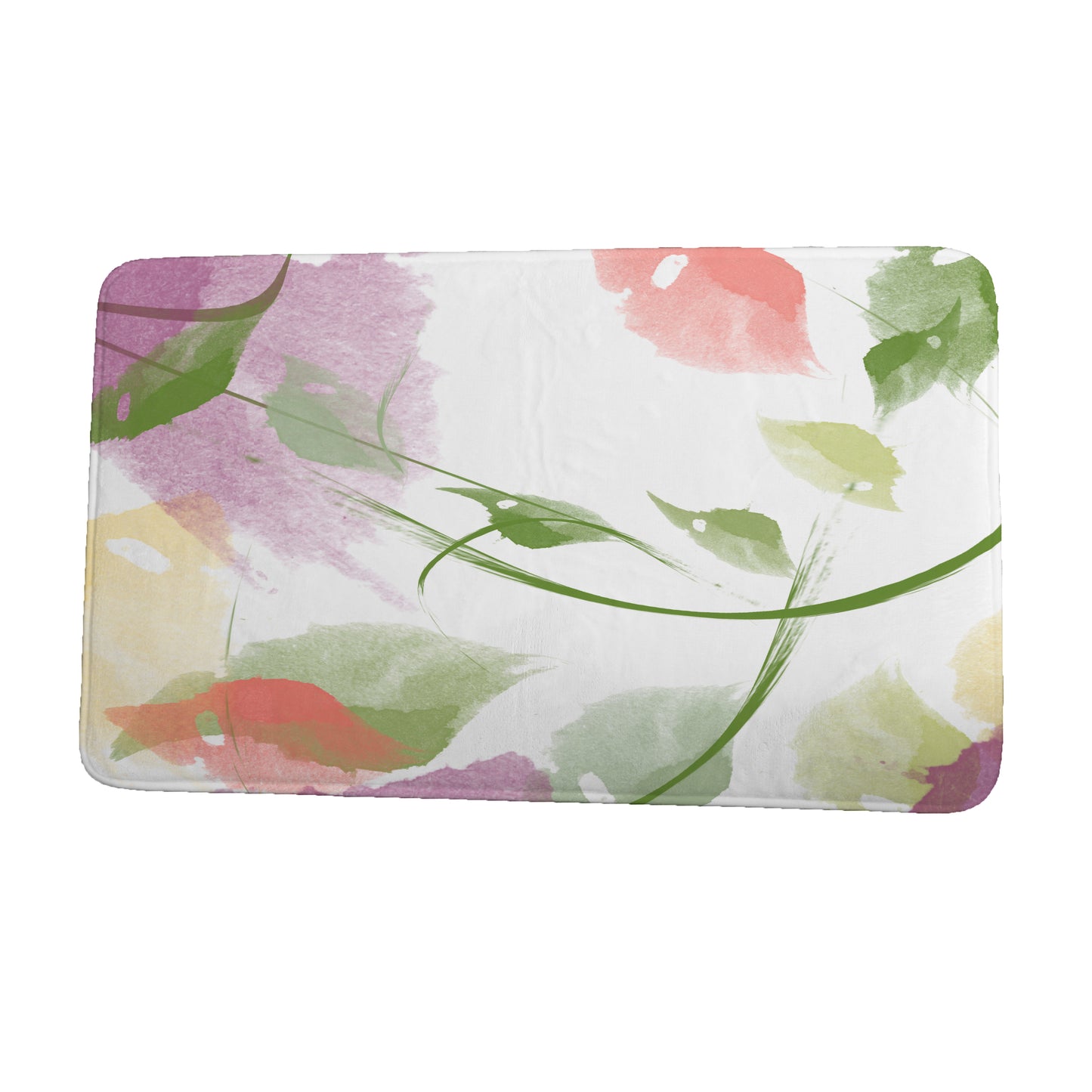 Simply Daisy 34" x 21" Plush Microfiber Purple Windy Bath Mat