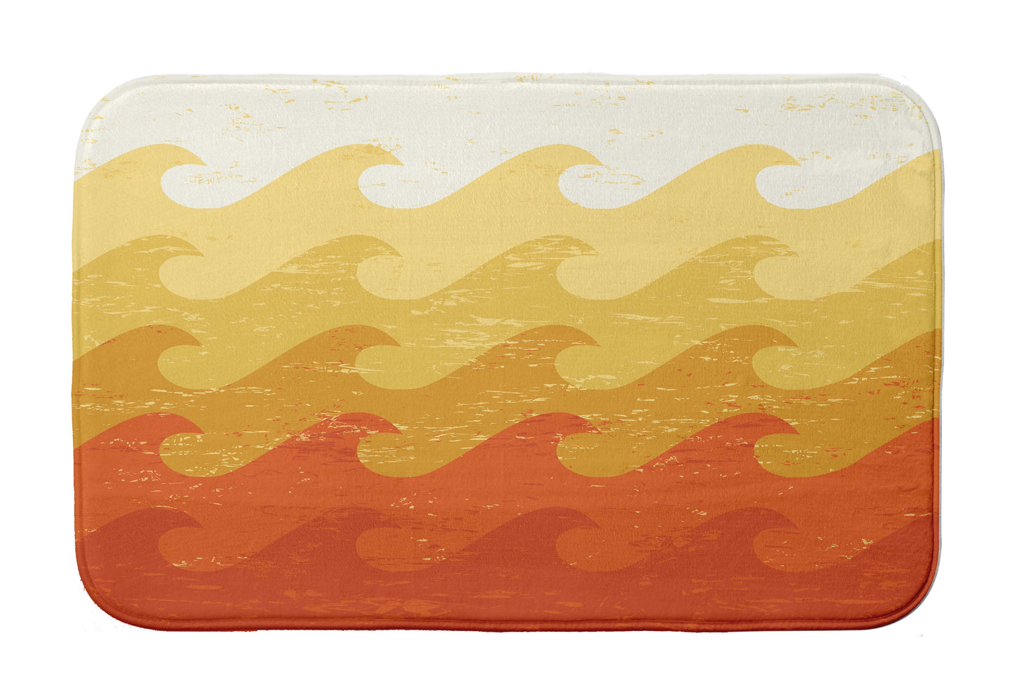 Simply Daisy 34" x 21" Plush Microfiber Yellow Deep Sea Bath Mat