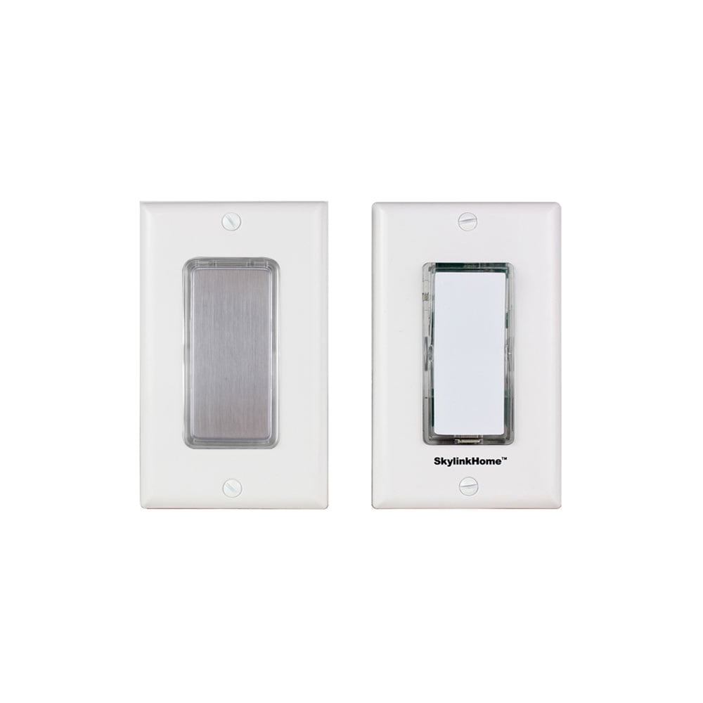 Skylink SK-7A DIY 3-Way Dimmable On Off Anywhere Lighting Home Control Dimmer Wall Switch Set with Snap On Cover, no neutral wire required.