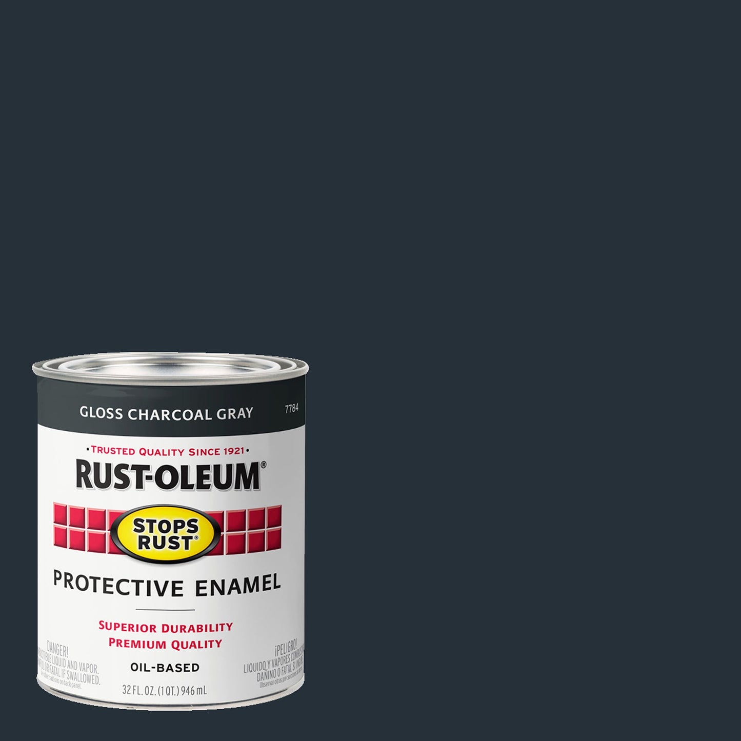 2 Pack, Smoke Gray, Rust-Oleum Stops Rust Gloss Protective Enamel- 7786502, Quart