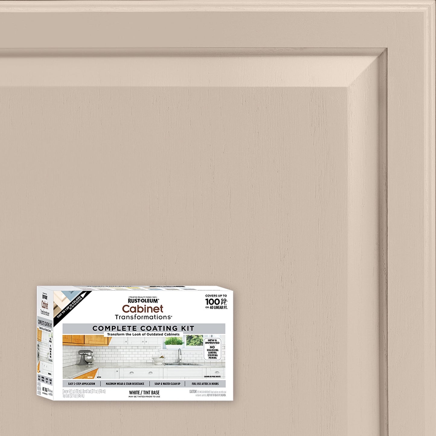 Smokey Beige, Rust-Oleum Cabinet Transformations Satin Coating Kit-37467805T, Quart