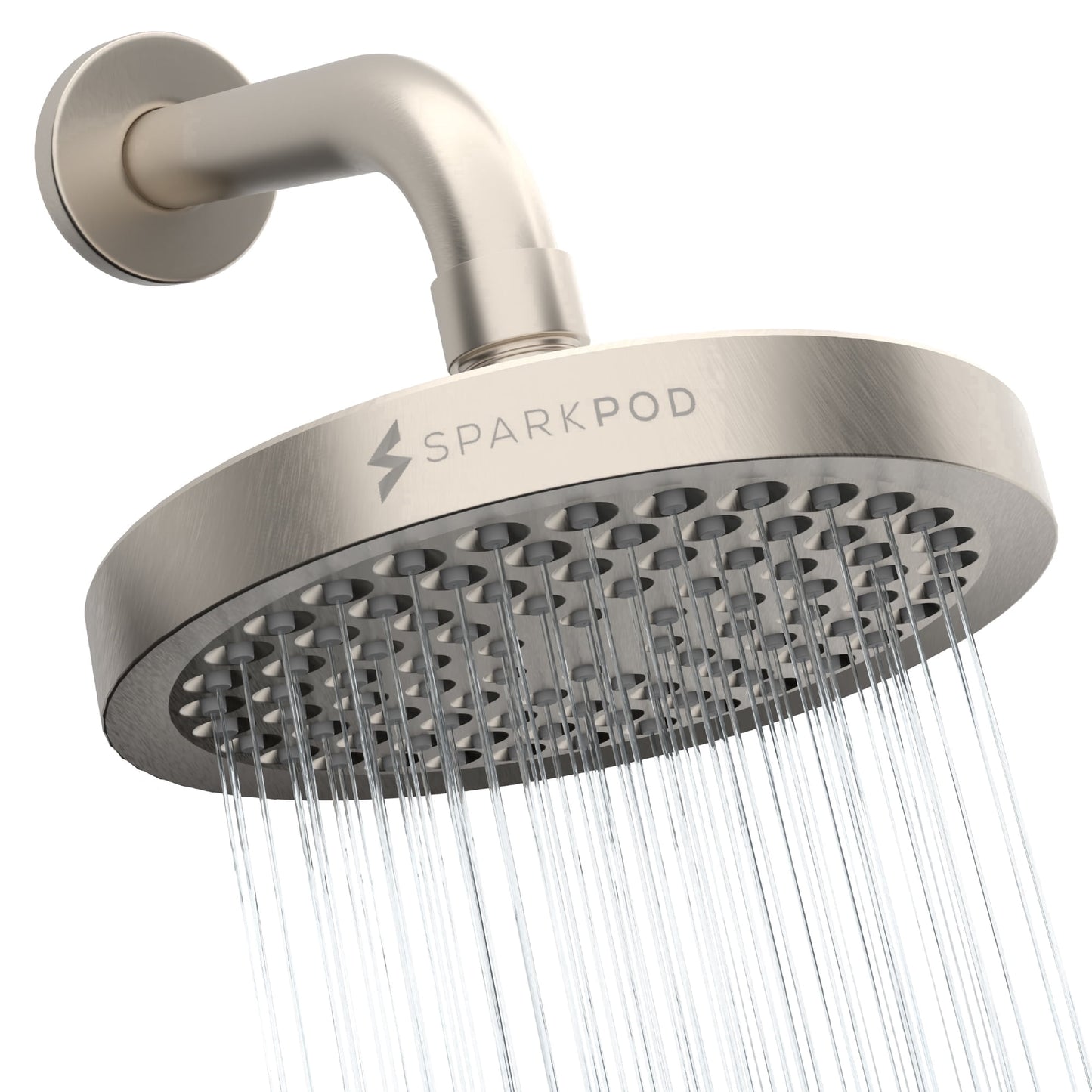 SparkPod 8 Inch Chrome High Pressure Rainfall Showerhead