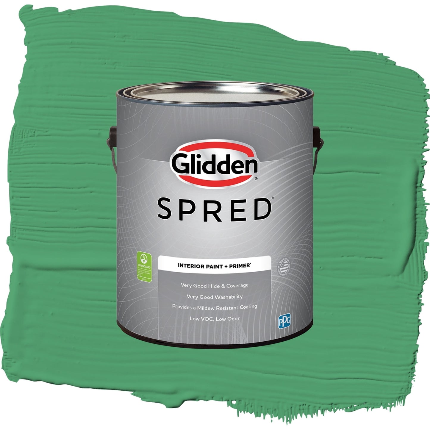 Spred Basil Pesto Interior Paint + Primer Semi Gloss , 1 Gallon