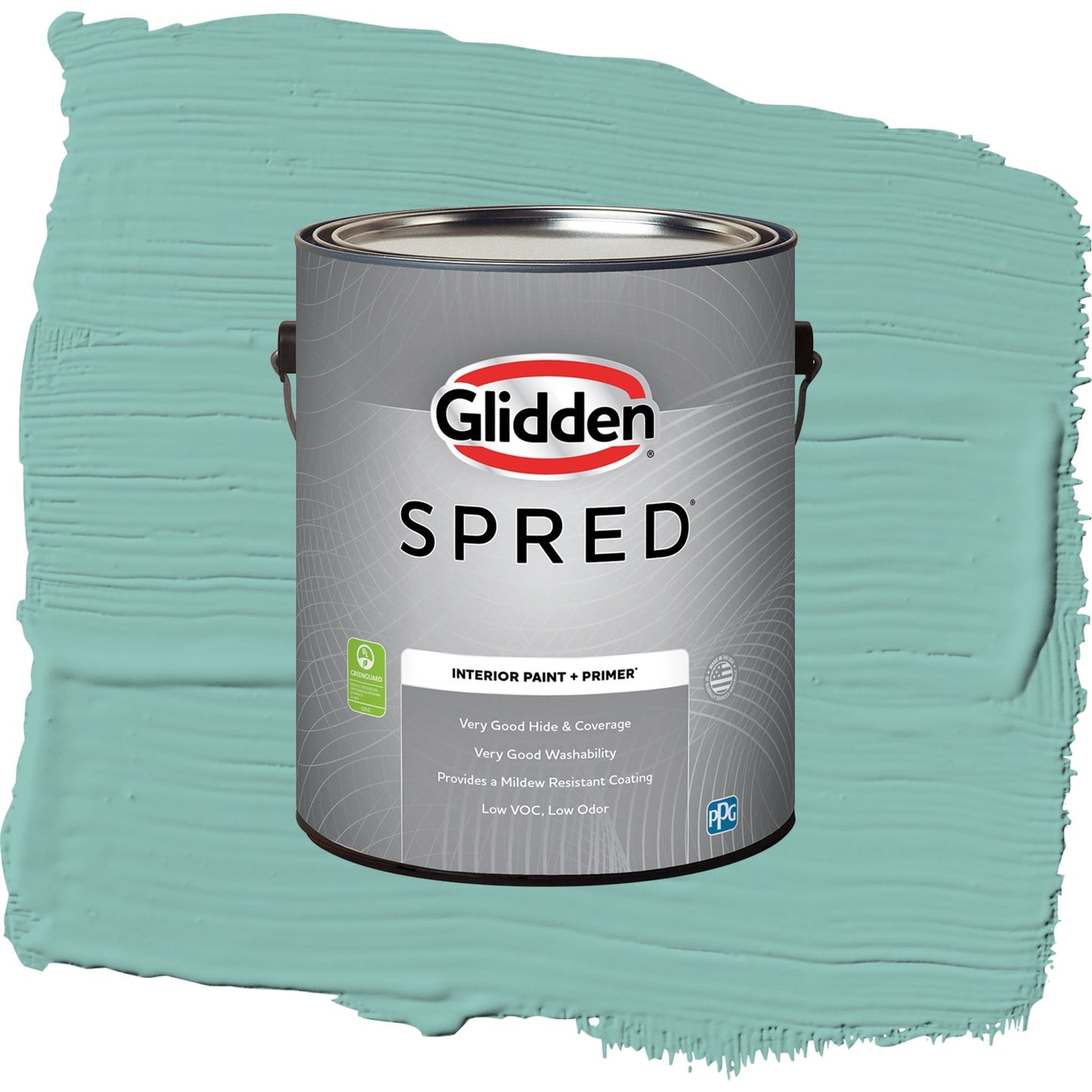 Spred Caribbean Green Interior Paint + Primer Eggshell , 1 Gallon