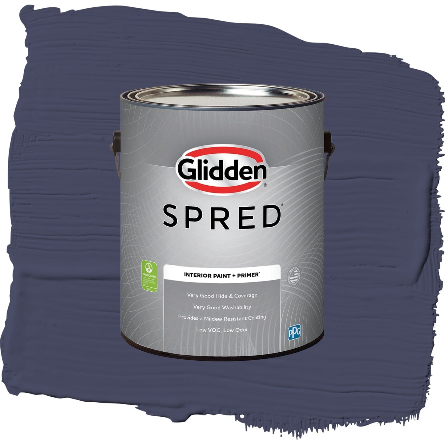 Spred Chinaberry Interior Paint + Primer Flat , 1 Gallon