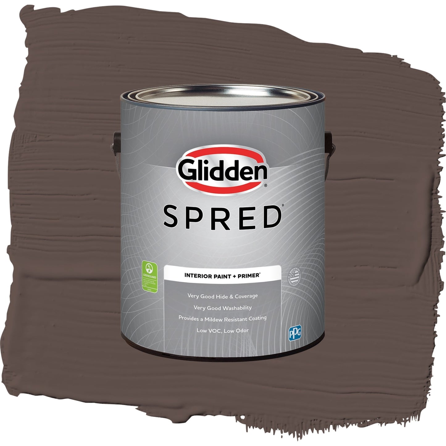 Spred Chocolate Pretzel Interior Paint + Primer Flat , 1 Gallon