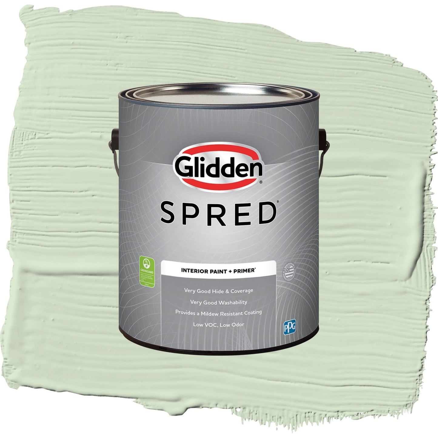 Spred Pale Moss Green Interior Paint + Primer Semi Gloss , 1 Gallon
