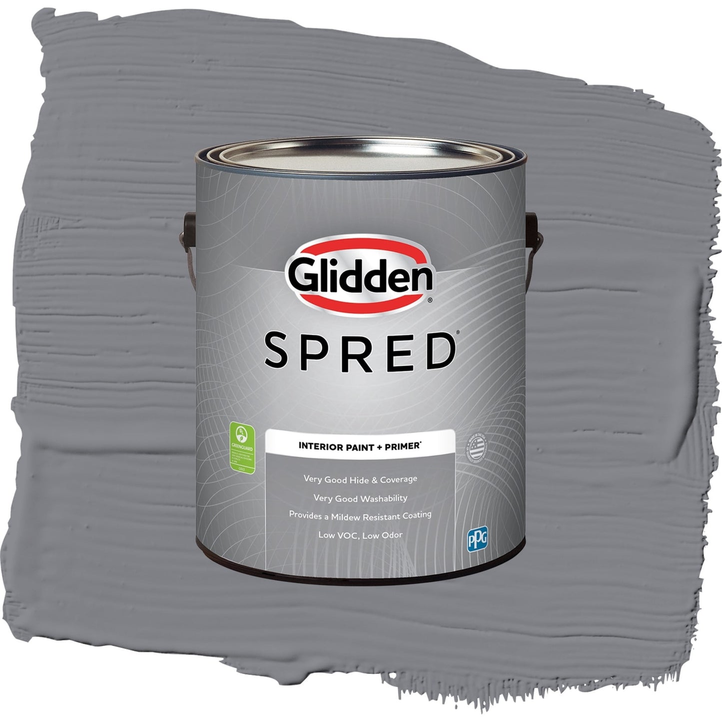 Spred Victorian Pewter Interior Paint + Primer Semi Gloss , 1 Gallon