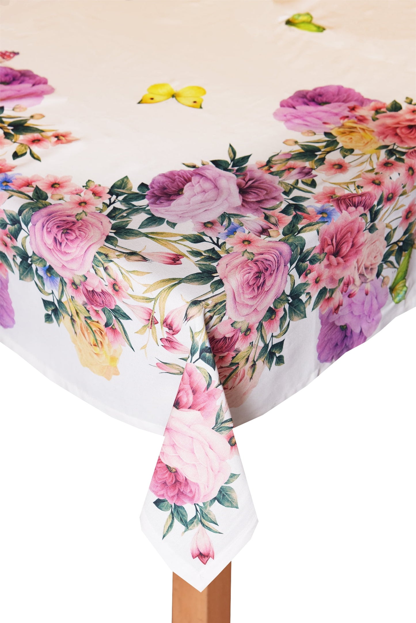 Springfield Gardens 100% Cotton Tablecloth, 60" X 102"