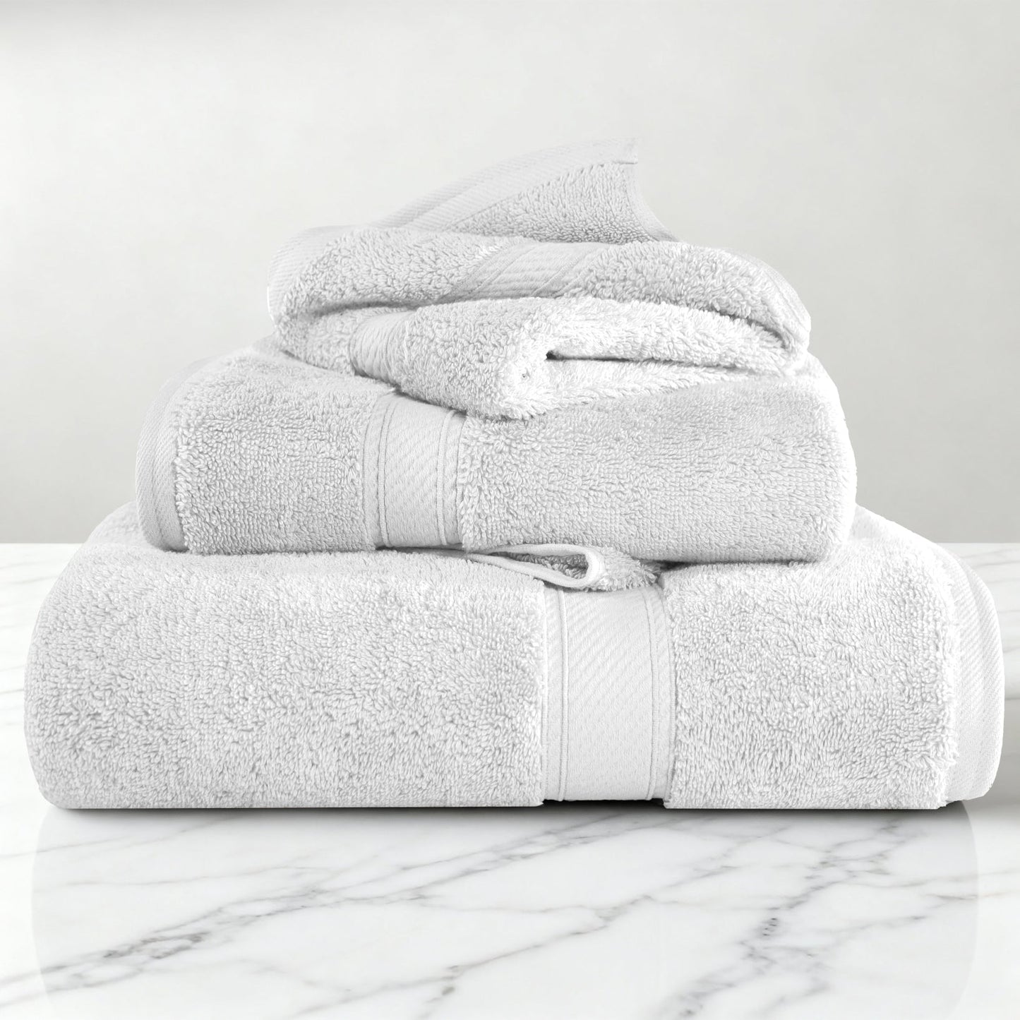 Superior 800 GSM Egyptian Cotton 6-Piece Towel Set, Soft Ultra Absorbent Towels, Navy Blue