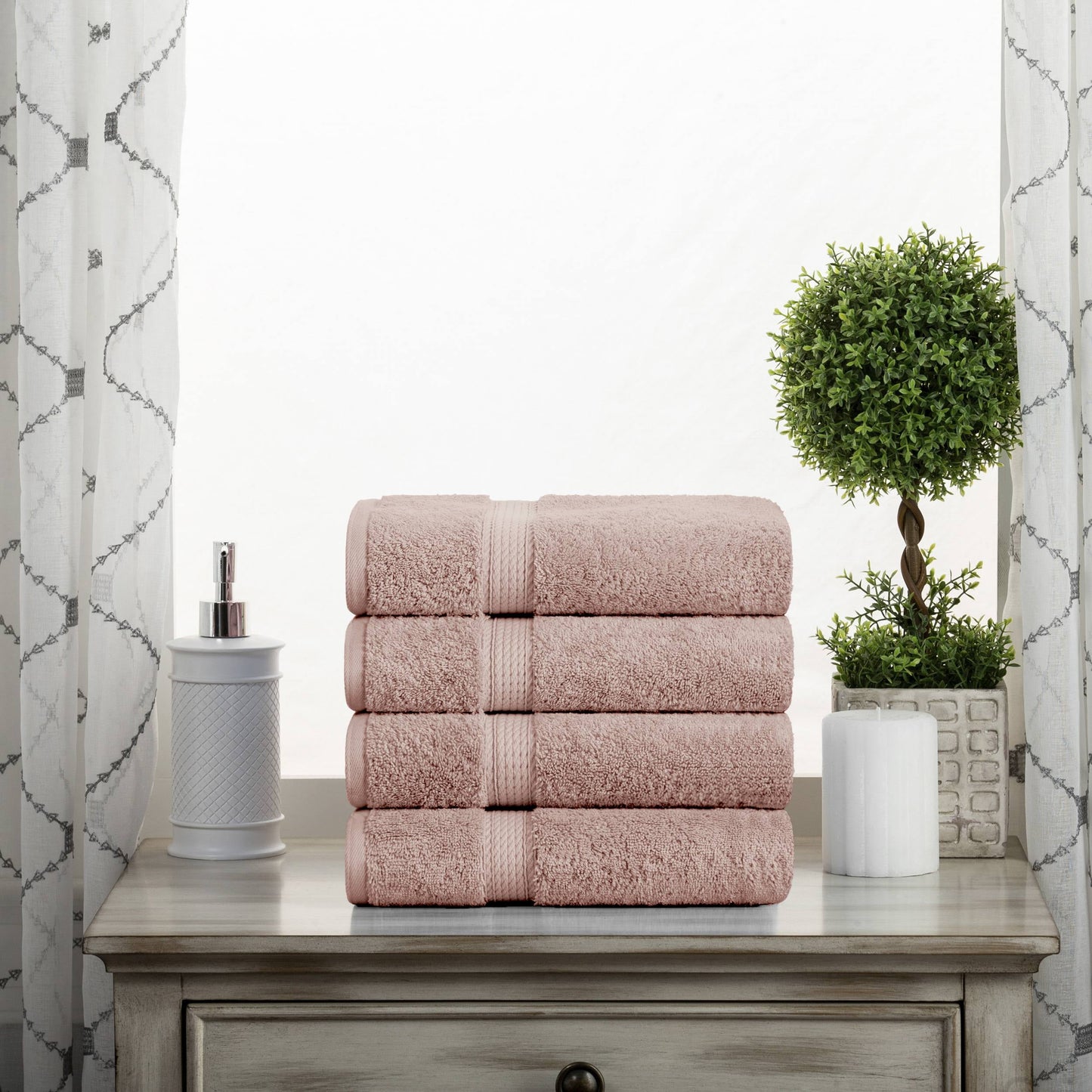 Superior 800 GSM Egyptian Cotton 6-Piece Towel Set, Soft Ultra Absorbent Towels, Toast