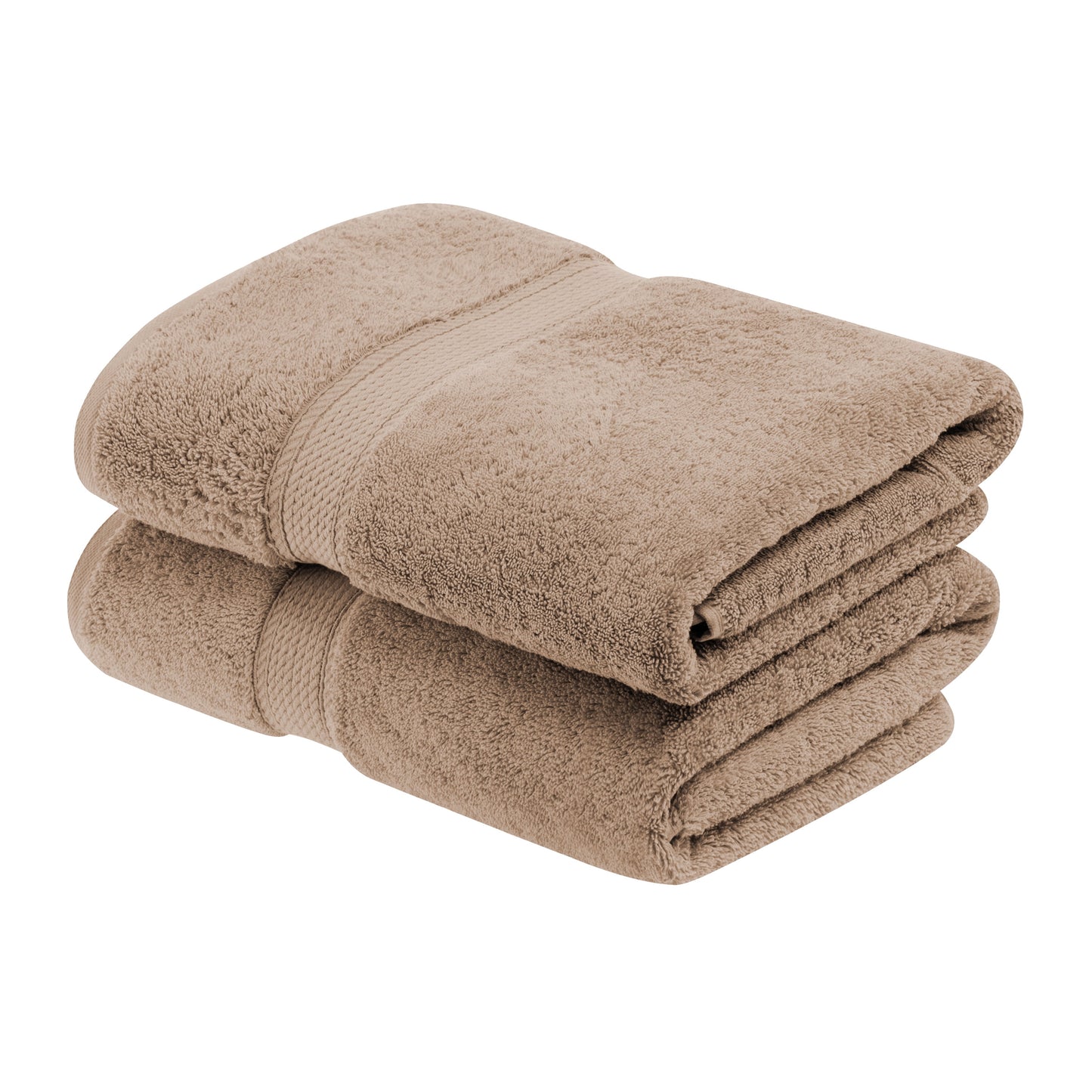 Superior Hymnia Egyptian Cotton Bath Towel Set, Latte