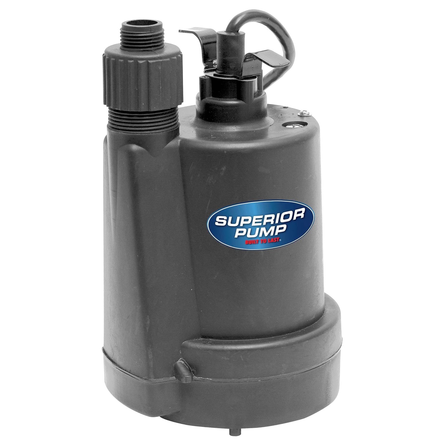 Superior Pump 91250 , 1/4 HP, 1.5 Amperios, 120 V, Bomba de Agua Eléctrica con Cable Negra