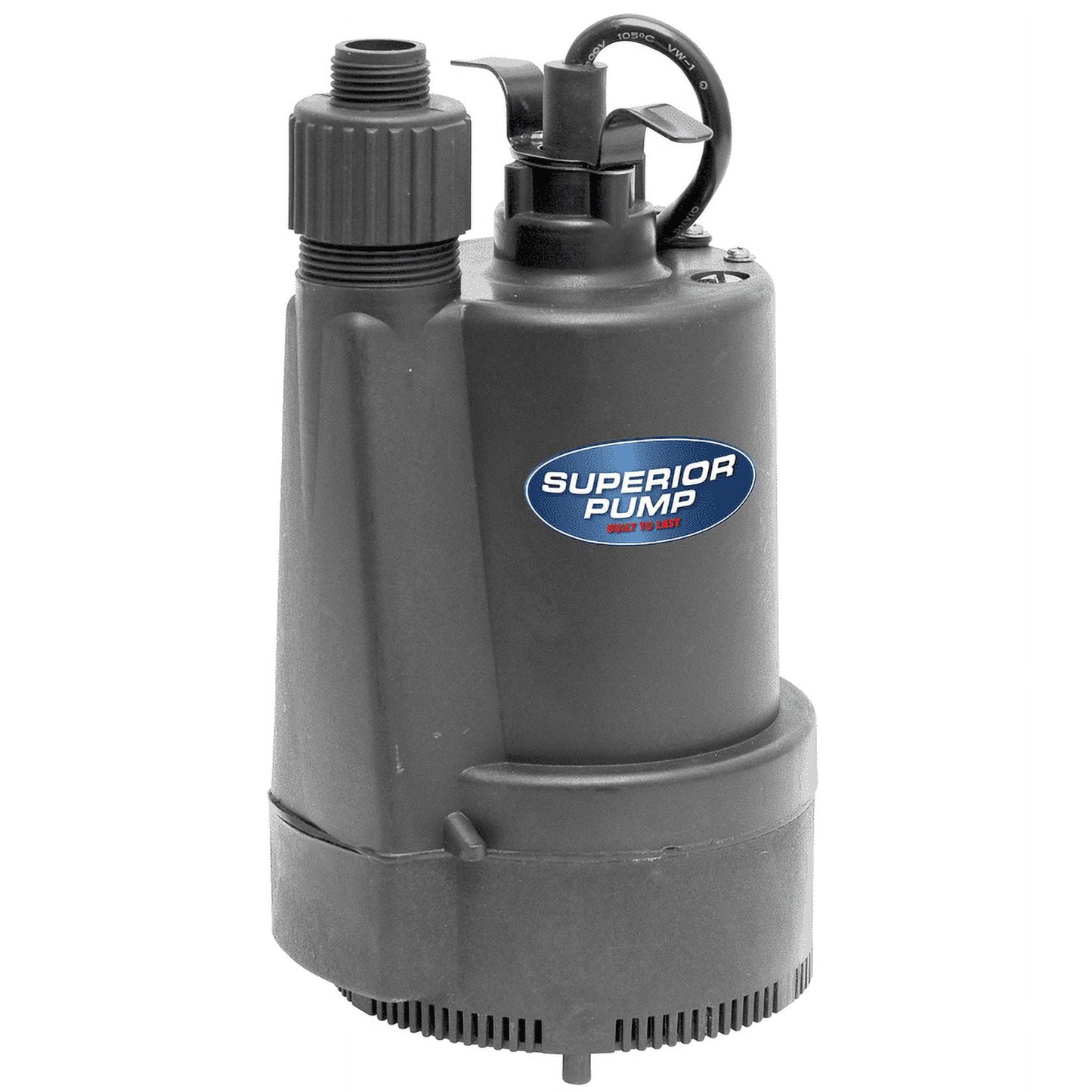 Superior Pump 91330 Bomba de Jacuzzi para Piscina Multiusos Sumergible de Termoplástico de 1/3 HP con Cable de 10 Pies
