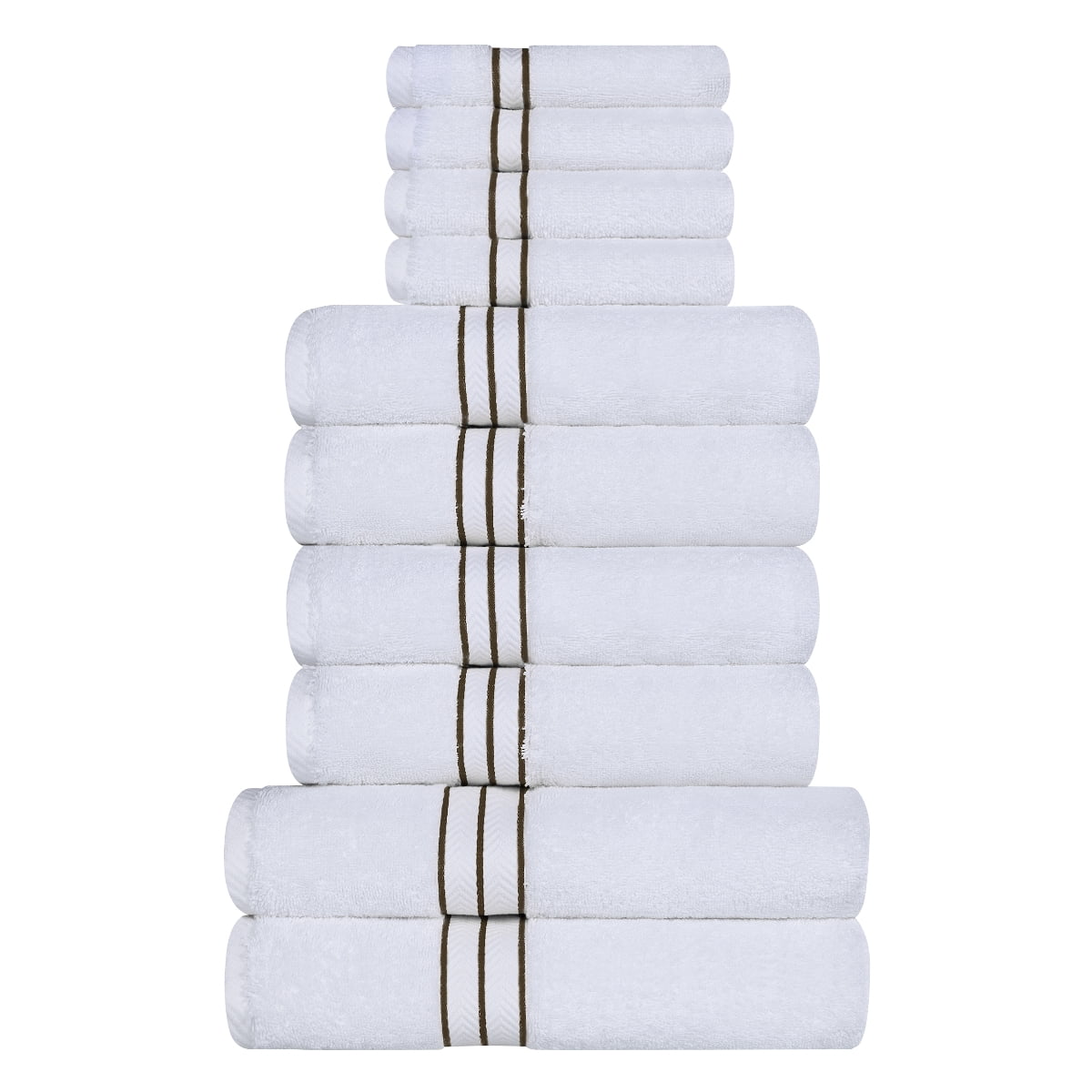 Superior Turkish Cotton Ultra-Plush 10-Piece Latte Towel Set
