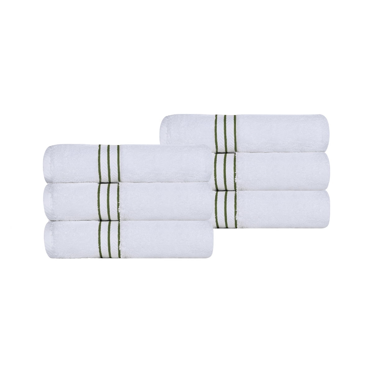 Superior Turkish Cotton Ultra-Plush 6-Piece Toast Hand Towel Set