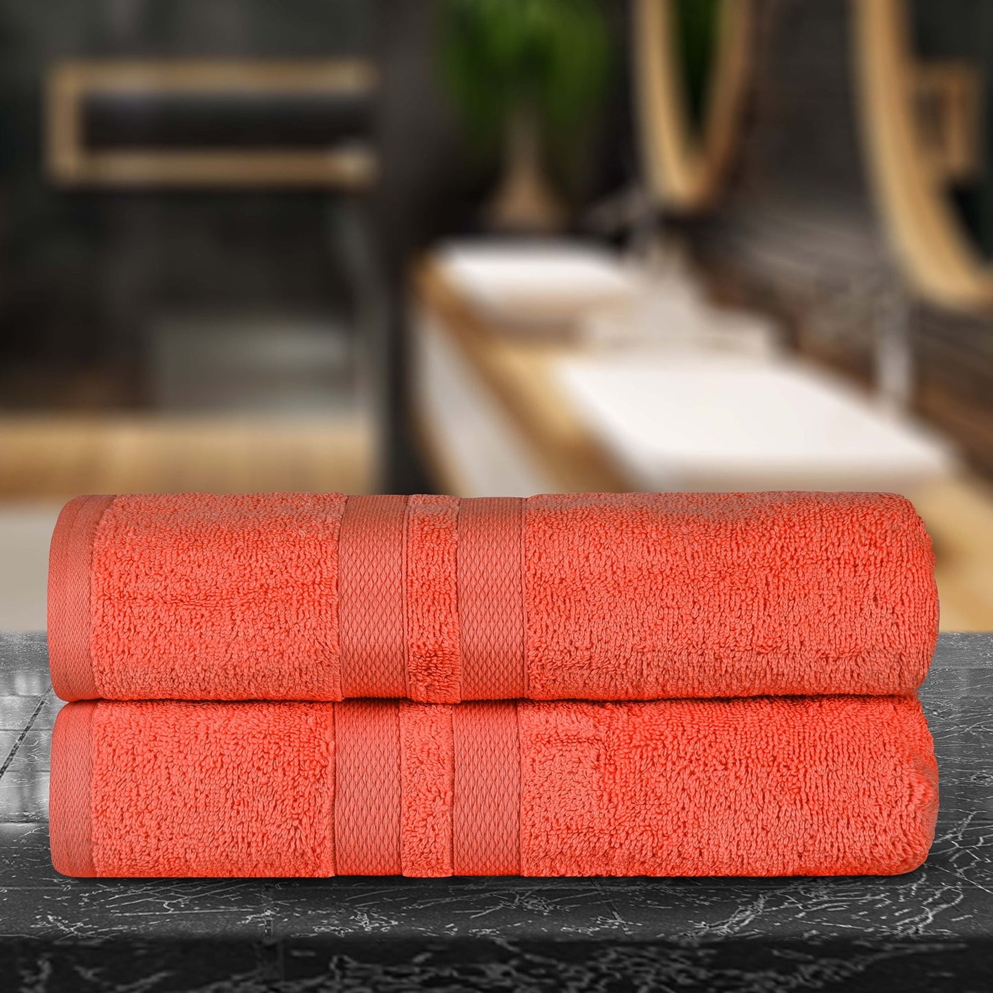 Superior Ultra Soft Cotton Solid 12-Piece Towel Sets, White