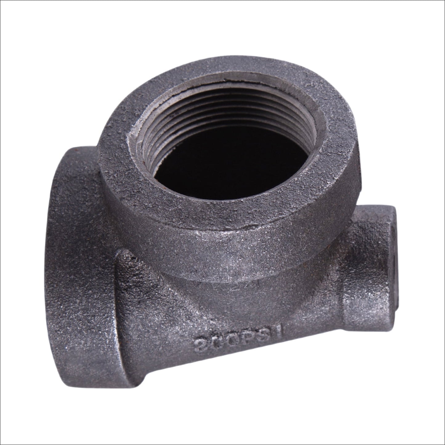 Supply Giant 2" x 1" x 2" BLack Pipe Fitting Reducing Tee Cast Iron