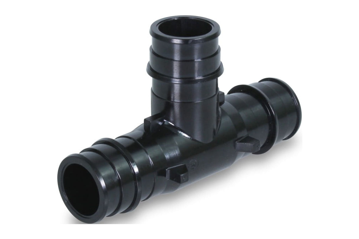 Supply Giant PEX-A Tee Pipe Fitting; Plastic Poly Alloy; 2'’ Expansion Barb; Black