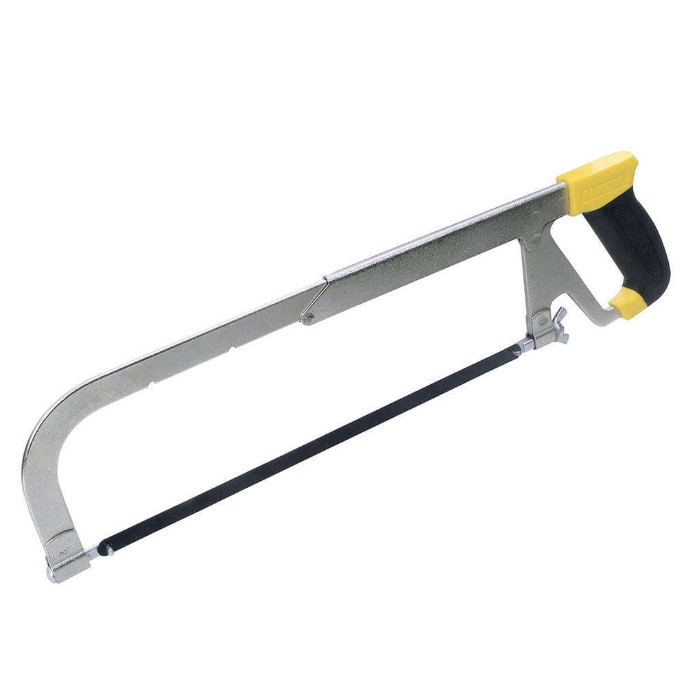 Surtek Adjustable Hacksaw Frame from 10″ to 12″, Yellow