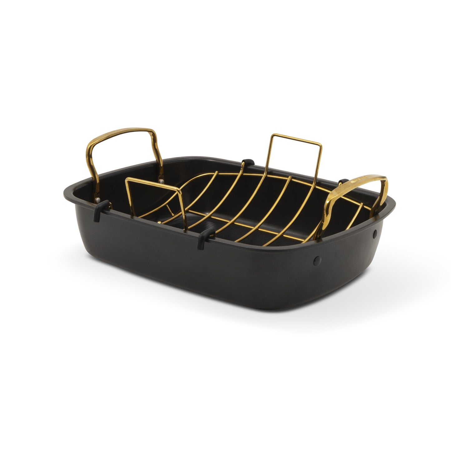 Thyme & Table Asador de 2 Piezas con Rejilla - Negro