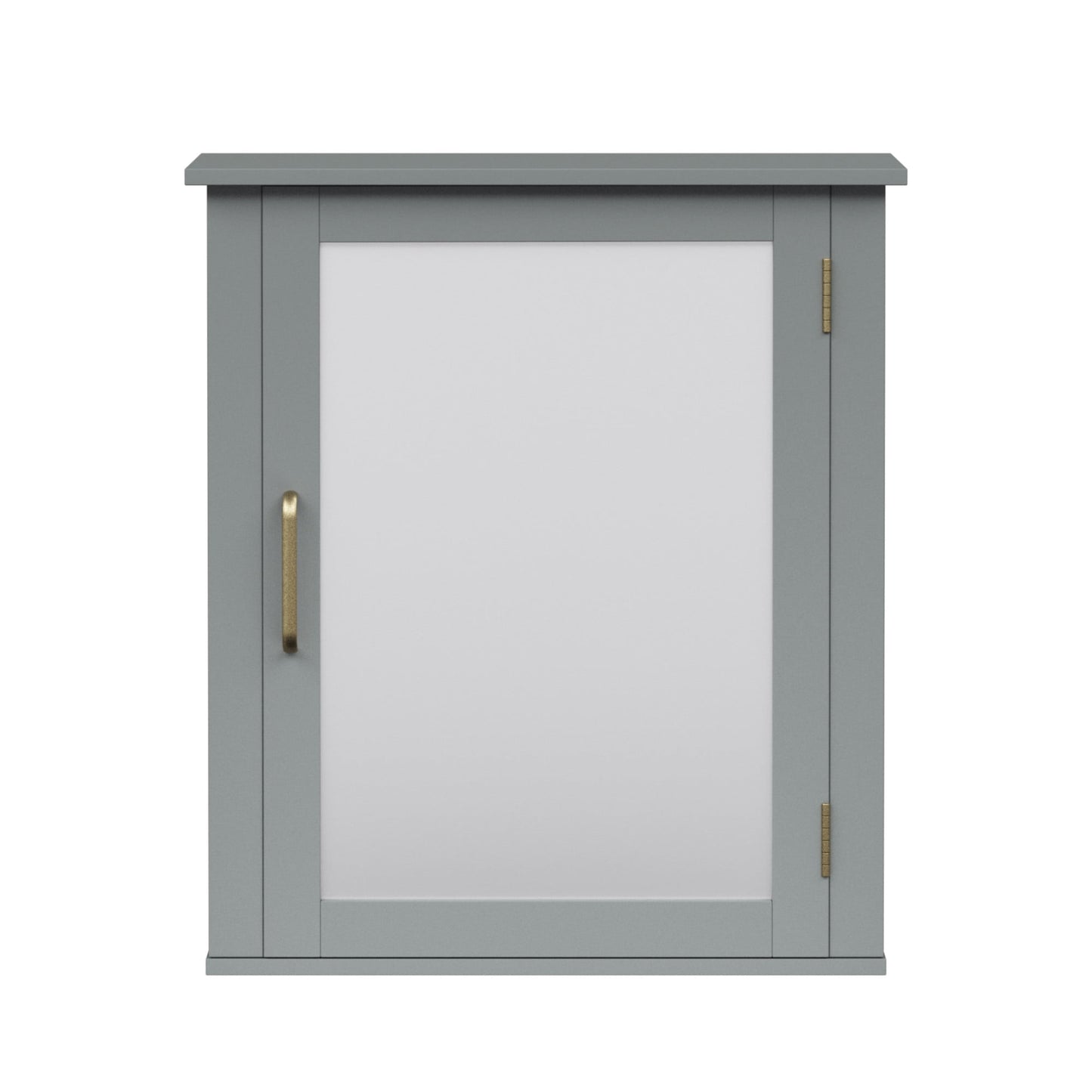 Teamson Home Mercer 46 x 53cm Removable Mirrored Wall Cabinet, Grey