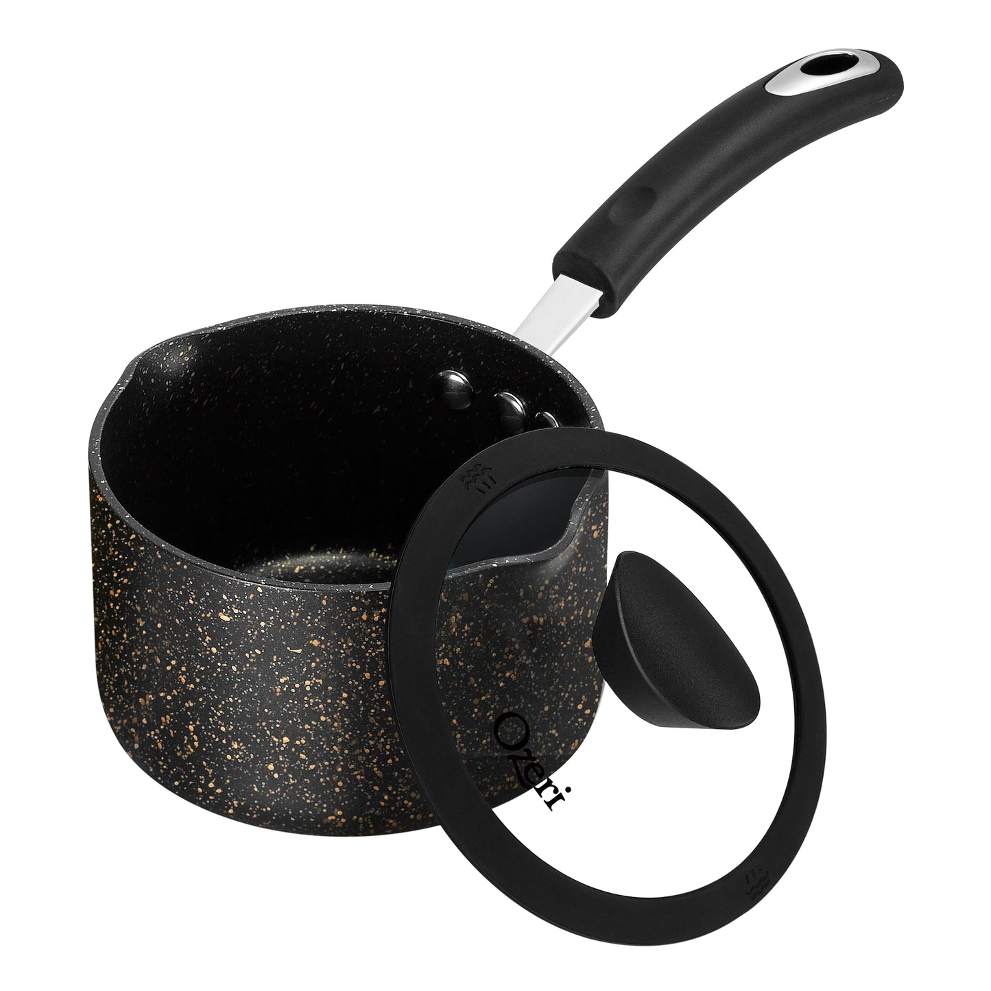The All-In-One Stone Saucepan and Cooking Pot by Ozeri -- 100% APEO, GenX, PFBS, PFOS, PFOA, NMP and NEP-Free German-Made Coating