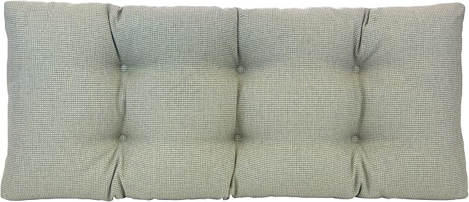 The Gripper Non-Slip Tufted Bench Cushion for Indoor Furniture, Entryway Storage, Bay Window, Corner Nook or Piano Seat, 33 Inches, Spa