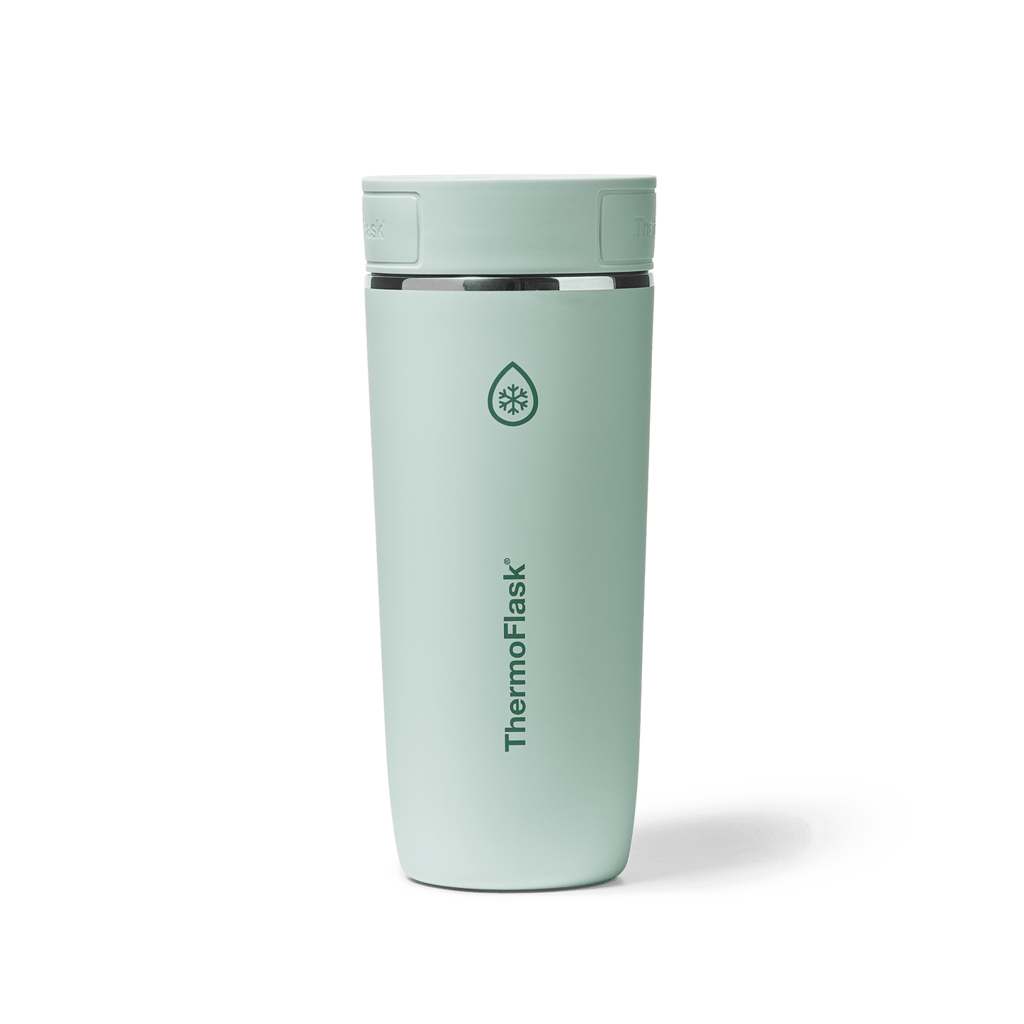 ThermoFlask Insulated Stainless Steel Coffee Travel Mug with Sip-N-Lok Lid, 16 oz, Sage Green