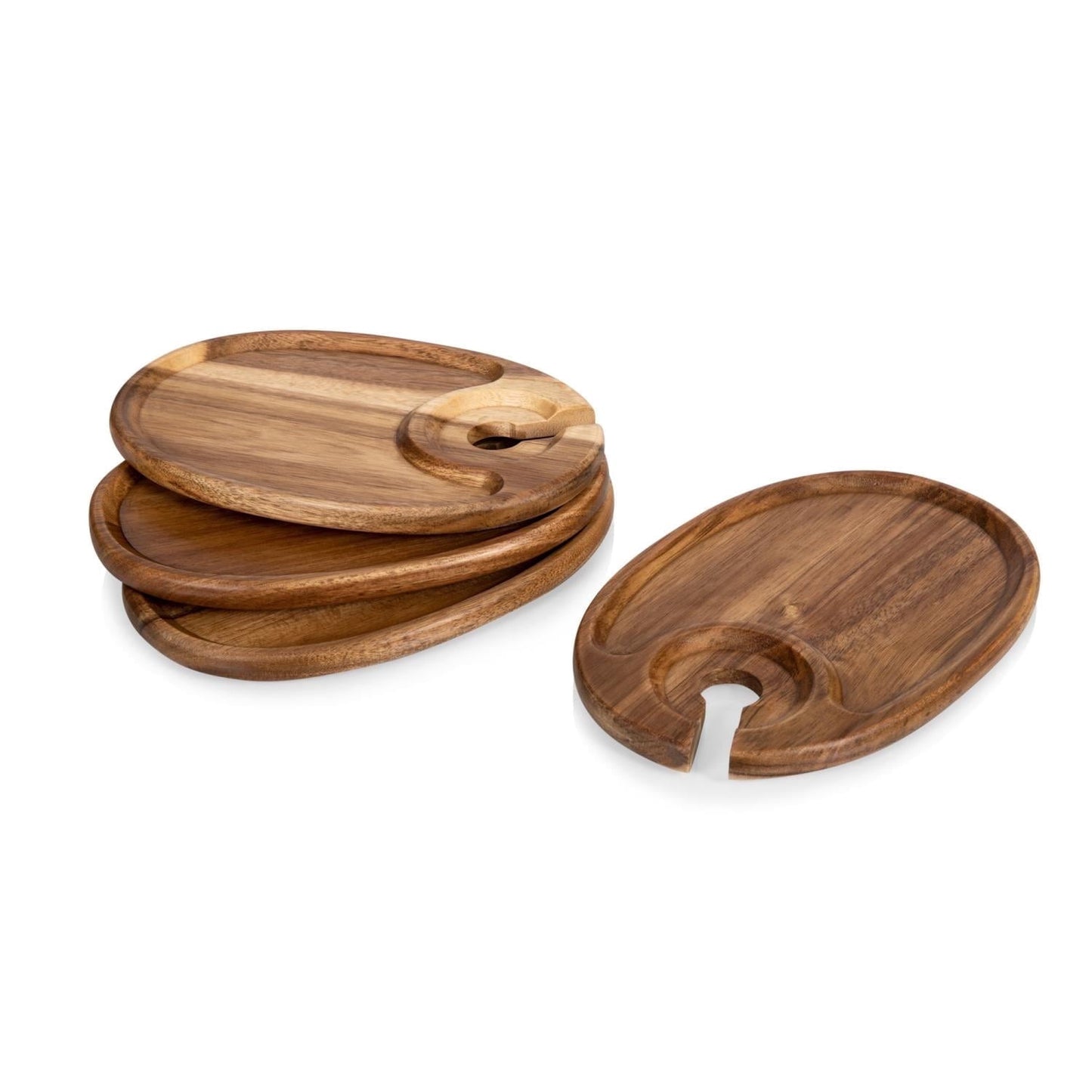 Toscana Wine Appetizer Plates, Set Of 4
