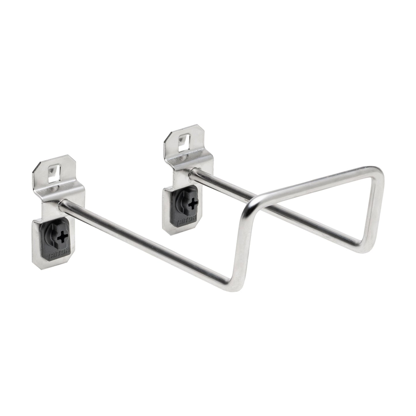 Triton Products® 5 In. 80 Degree Bend 2-3/4 In. I.D.Stainless Steel Double Closed End Loop Pegboard Hook for Stainless Steel LocBoard, 2 Pack
