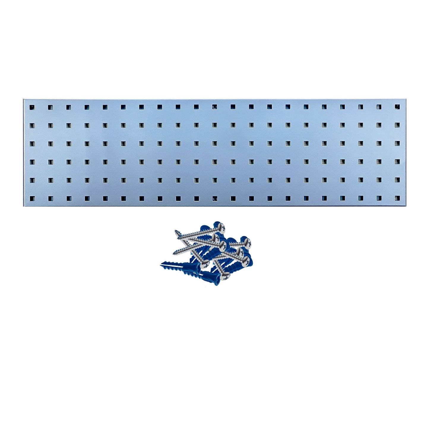 Triton Products® LocBoard (1) 31.5"W x 9"H Epoxy, 18 Gauge Steel Square Hole Pegboard Strip