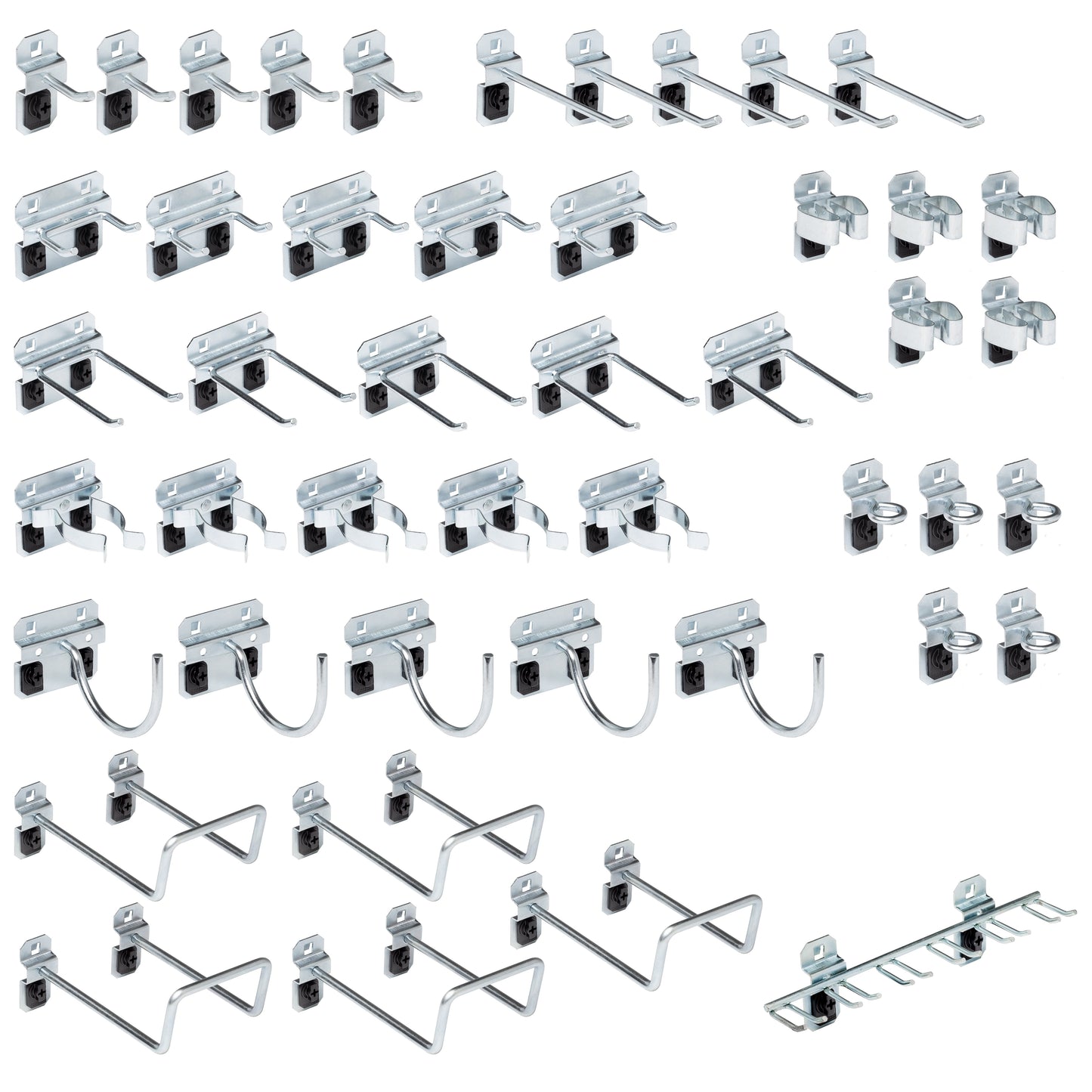 Triton Products® LocHook 46-Piece Zinc Plated Steel Hook Assortment for LocBoard