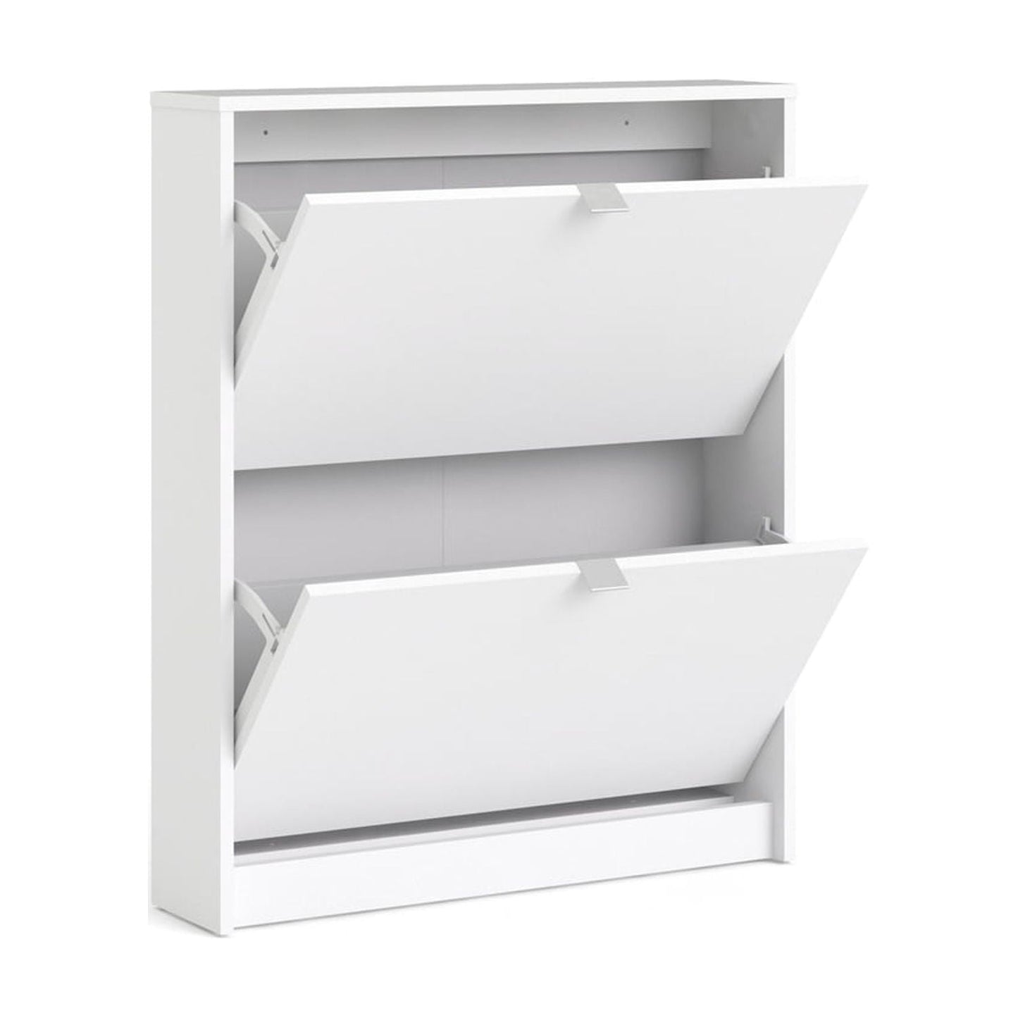 Tvilum Bright 2 Drawer Shoe Storage Cabinet, White