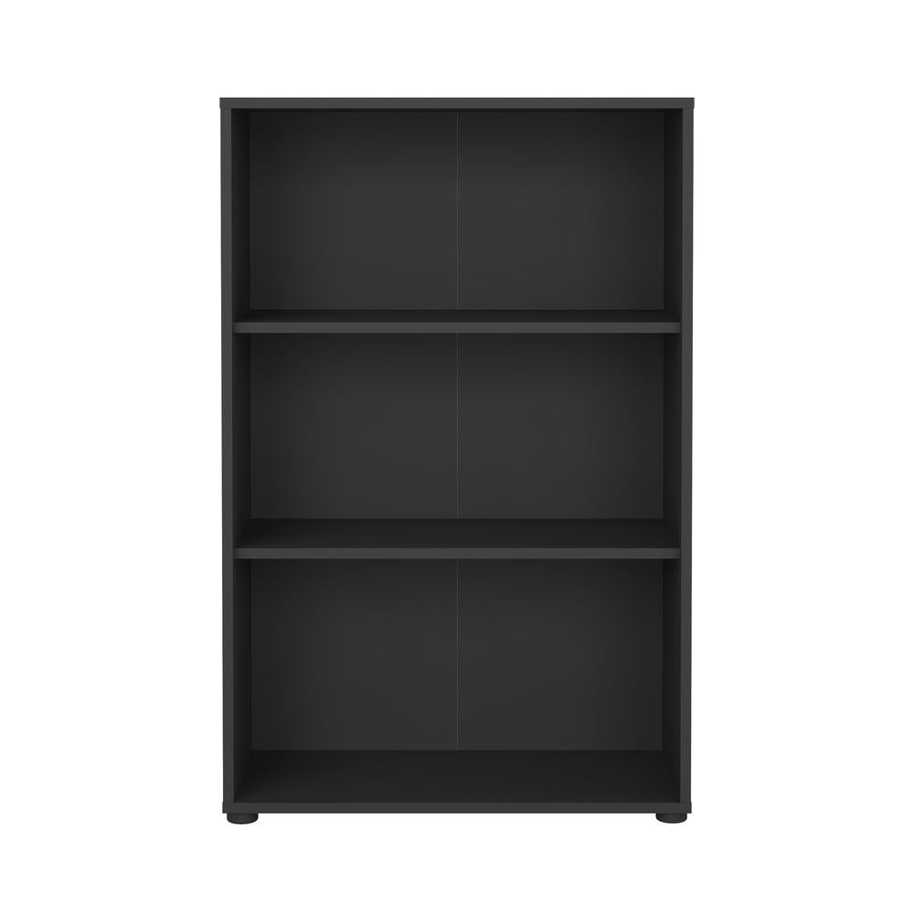 Tvilum Sign Adjustable 3 Shelf Bookcase for Adults, Matte Grey